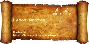 Lamos Andrea névjegykártya